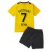 Cheap Borussia Dortmund Giovanni Reyna #7 Home Football Kit Children 2022-23 Short Sleeve (+ pants)